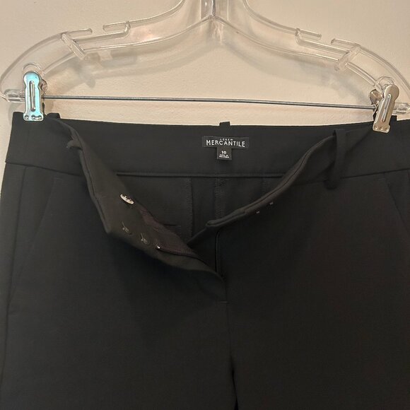 J. Crew Mercantile black pants w/ stretch sz 10 - Picture 4 of 12